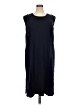 Talbots Solid Black Blue Casual Dress Size 3X - photo 1