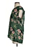CAbi 100% Polyester Floral Green Short Sleeve Blouse Size S - photo 5