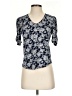 Lucky Brand Blue Short Sleeve Top Size S - photo 1