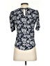 Lucky Brand Blue Short Sleeve Top Size S - photo 2