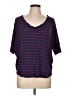 Sparkle & Fade Blue Short Sleeve Top Size L - photo 1