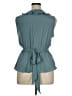 Max Studio 100% Polyester Teal Sleeveless Blouse Size XL - photo 2