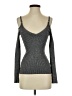 G by GUESS Gray Long Sleeve Top Size XS - photo 1