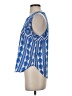 The Impeccable Pig 100% Polyester Blue Sleeveless Blouse Size S - photo 5
