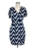 Corey P. Chevron-herringbone Blue Casual Dress Size M - photo 1
