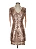 Forever 21 100% Polyamide Gold Cocktail Dress Size S - photo 1