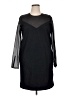 Cos Chevron-herringbone Black Cocktail Dress Size 14 - photo 1