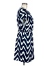 Corey P. Chevron-herringbone Blue Casual Dress Size M - photo 4