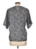 Tess 100% Polyester Gray Short Sleeve Blouse Size 10 - photo 2