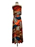 S-Twelve Print Brown Casual Dress Size S - photo 1