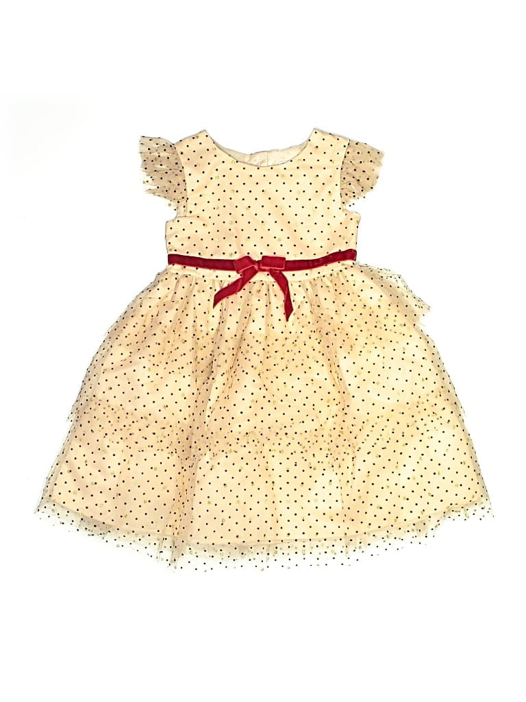 Pre-owned Blueberi Boulevard Kids' Dress In Yellow