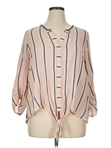 Ava James 3/4 Sleeve Blouse (view 1)