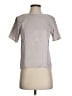 Assorted Brands 100% Silk Gray Short Sleeve Silk Top Size P (petite) - photo 1