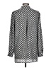 Foxcroft 100% Polyester Polka Dots Gray 3/4 Sleeve Blouse Size 10 - photo 2