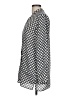 Foxcroft 100% Polyester Polka Dots Gray 3/4 Sleeve Blouse Size 10 - photo 5