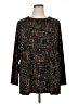 Susan Graver Graphic Black Casual Dress Size 1X - photo 1