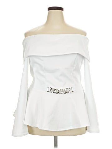 Ashley Stewart Long Sleeve Blouse (view 1)