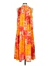 Ann Taylor 100% Polyester Orange Casual Dress Size S (petite) - photo 2