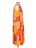 Ann Taylor 100% Polyester Orange Casual Dress Size S (petite) - photo 4