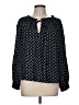 Faherty Black Long Sleeve Blouse Size M - photo 1