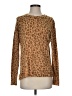 Style&Co Animal Print Brown Long Sleeve Top Size S - photo 1