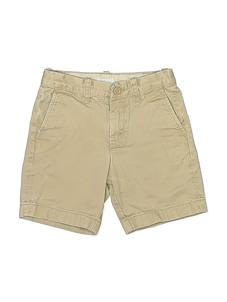 Pre-owned Crewcuts Outlet Kids' Khaki Shorts In Tan