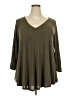 Green Envelope Green 3/4 Sleeve Top Size 3X - photo 1
