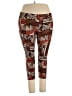 Last Exit 100% Nylon Graphic Brown Leggings Size 3X - photo 1