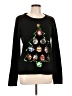 Karen Scott 100% Acrylic Graphic Black Pullover Sweater Size L - photo 1