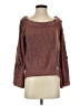 Polly & Esther Brown Long Sleeve Top Size S - photo 1
