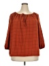 Olivia & Martin 100% Polyester Orange 3/4 Sleeve Blouse Size 3X - photo 1