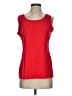 Peter Nygard Red Sleeveless T-Shirt Size S - photo 1