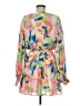 Flying Tomato 100% Polyester Print Orange Casual Dress Size M - photo 2