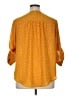 Torrid 100% Polyester Polka Dots Yellow 3/4 Sleeve Blouse Size 1X Plus (1) - photo 2