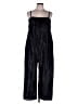 Hutch 100% Polyester Metallic Black Jumpsuit Size L - photo 1