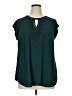 Daniel Rainn 100% Rayon Teal Short Sleeve Blouse Size 1X - photo 1
