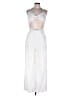 Le Lis Metallic White Jumpsuit Size L - photo 1