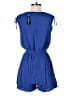 One Clothing 100% Rayon Solid Blue Romper Size S - photo 2