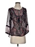 Girl Krazy 100% Polyester Black 3/4 Sleeve Blouse Size S - photo 1