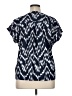 Bobeau Blue Short Sleeve Blouse Size 1X - photo 2