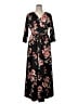 Kranda Floral Black Casual Dress Size XL - photo 1