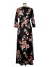 Kranda Floral Black Casual Dress Size XL - photo 2