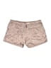 Hard Tail 100% Rayon Metallic Tan Shorts Size L - photo 2