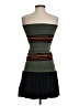 Maje 100% Polyester Stripes Green Cocktail Dress Size 2 - photo 2