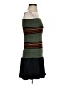 Maje 100% Polyester Stripes Green Cocktail Dress Size 2 - photo 4