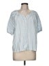 Levi's Blue Short Sleeve Blouse Size M - photo 1