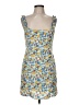 Forever 21 100% Polyester Print Yellow Cocktail Dress Size M - photo 1