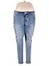 Democracy Solid Blue Jeans Size 18 - photo 1