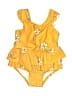 Carter's Floral Yellow One Piece Swimsuit 3-6 MO / 6 MO - photo 1