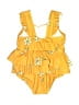 Carter's Floral Yellow One Piece Swimsuit 3-6 MO / 6 MO - photo 2